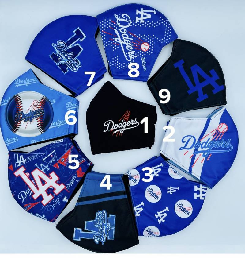 Mlb Los Angeles Dodgers Hochwertige Gesichtsmaske, La Sport Baseball Mode Gesichtsmaske von maskzitupshop