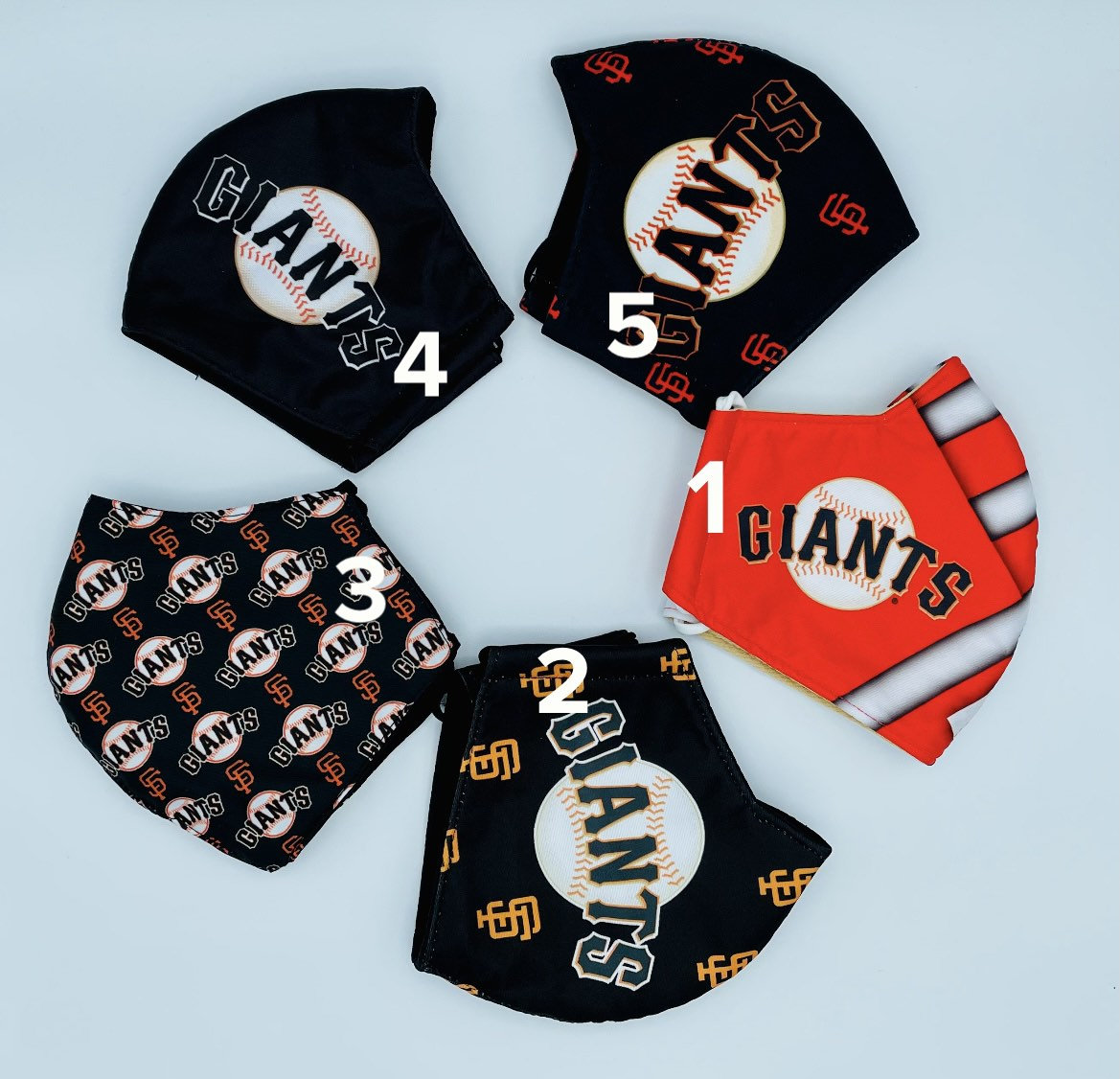 Mlb San Francisco Giants Hochwertige Gesichtsmaske, Sport Baseball Mode Gesichtsmaske von maskzitupshop