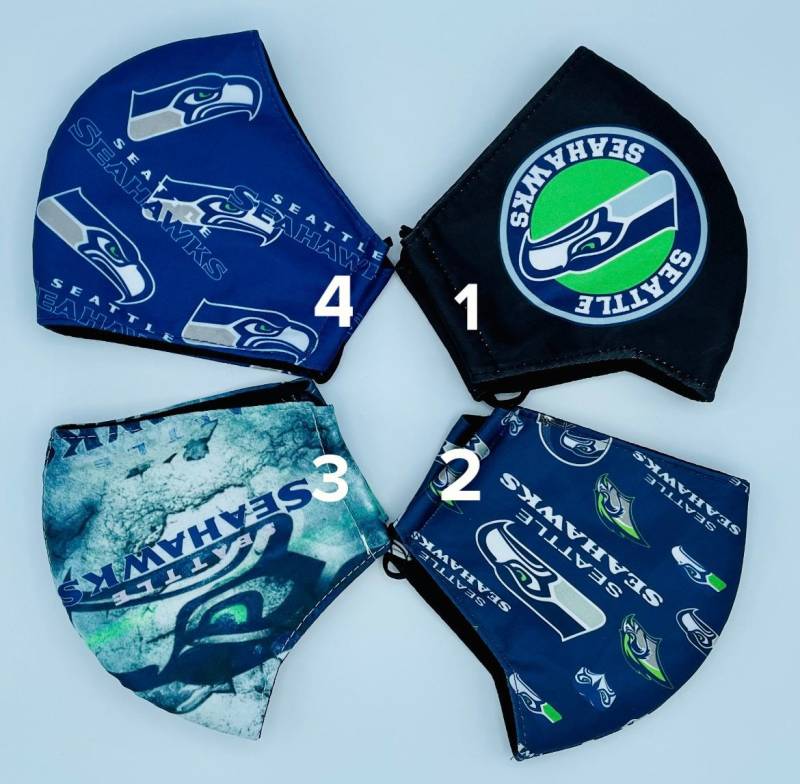 Nfl Hochwertige Gesichtsmaske Der Seahawks, Seahawks Gesichtsmaske, Modegesichtsmaske, Wiederverwendbare Waschbare von maskzitupshop