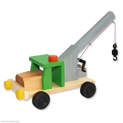 matches21 Abschleppwagen Abschlepper Kranauto Holz Bausatz f. Kinder Werkset Bastelset Holzbausatz ab 9 Jahren von matches21 HOME & HOBBY