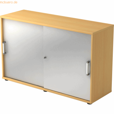 mcbuero.de Schiebetürschrank Derie 9 2 OH BxTxH 120x40x74,8cm Griff CE von mcbuero.de