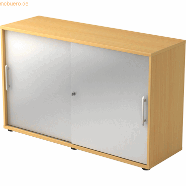 mcbuero.de Schiebetürschrank Derie 9 2 OH BxTxH 120x40x74,8cm Griff RE von mcbuero.de