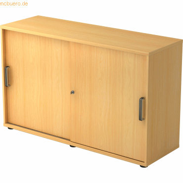 mcbuero.de Schiebetürschrank Derie 9 2 OH BxTxH 120x40x74,8cm Griff SG von mcbuero.de