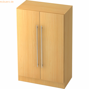 mcbuero.de Schrank Solid 3OH BxTxH 80x42x127cm Griff RE Buche/Buche von mcbuero.de