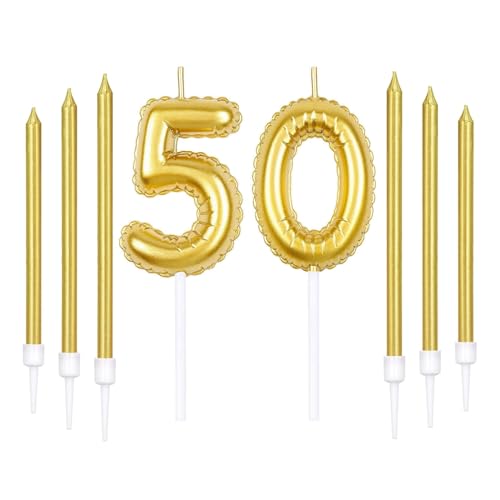 Gold 50th Geburtstagskerze, Gold Zahl 50 Kerzen für Kuchen, Gold dünne Party Kerzen, Happy Birthday Kerzen, Gold Kuchen Kerzen Kuchen Toppers für Mädchen Jungen Frauen Männer Geburtstag Dekor Gold 50th Geburtstagskerze, Gold Zahl 50 Kerzen für Kuchen, Gold dünne Party Kerzen, Happy Birthday Kerzen, Gold Kuchen Kerzen Kuchen Toppers für Mädchen Jungen Frauen Männer Geburtstag Dekor von mciskin