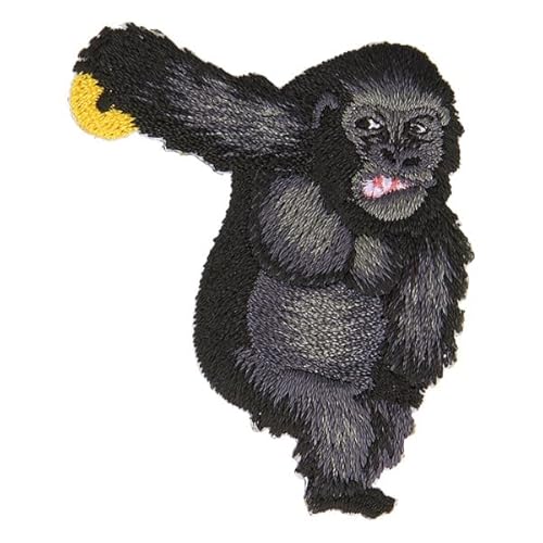 MDC Aufnäher zum Aufbügeln, Tierstatue, Gorilla, 5 cm x 4 cm von mdc