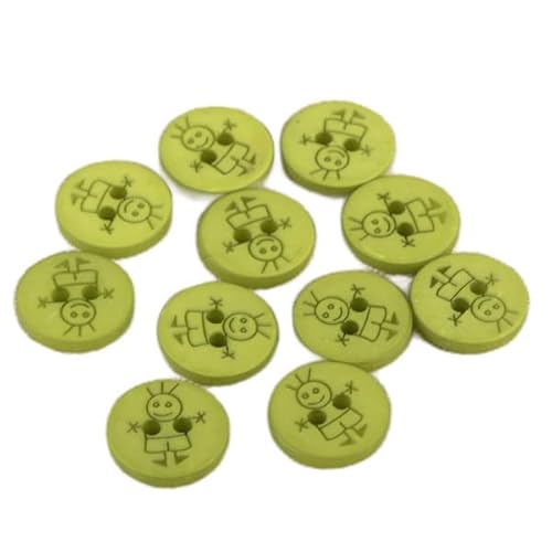MDC Knöpfe, 2 Löcher, Jungen, 15 mm, Hellgrün, 6 Stück MDC Knöpfe, 2 Löcher, Jungen, 15 mm, Hellgrün, 6 Stück von mdc