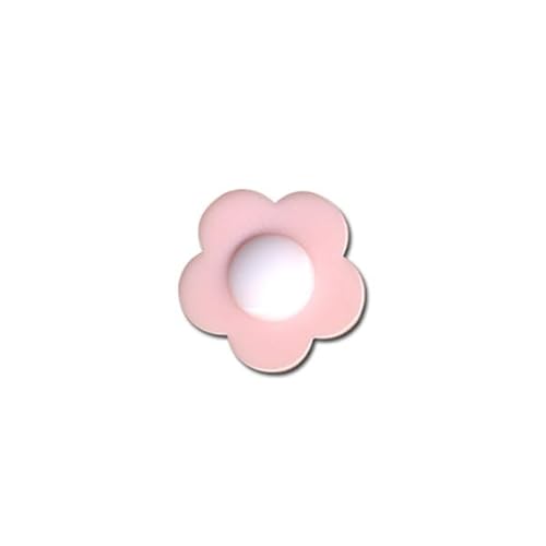 MDC Knopf, Blumenherz, Weiß, 14 mm, Rosa von mdc