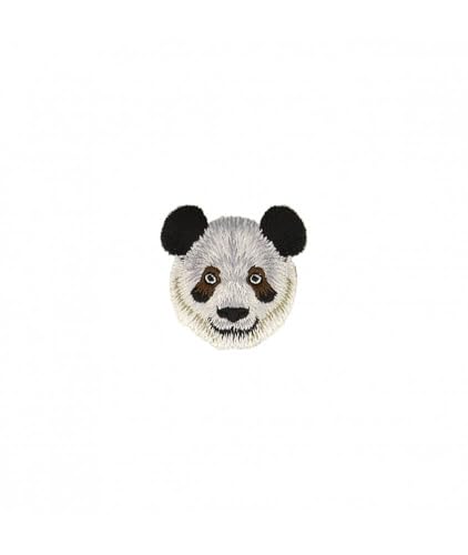 mdc Aufnäher zum Aufbügeln, Motiv: Panda, 3,8 cm x 3,8 cm von mdc