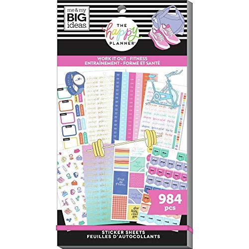 Happy Planner Sticker Pad 30/Sheets-Work It Out von me & my BIG ideas