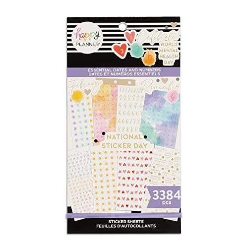 Happy Planner Sticker Value Pack 30/Sheets-Essential Dates And Numbers von me & my BIG ideas