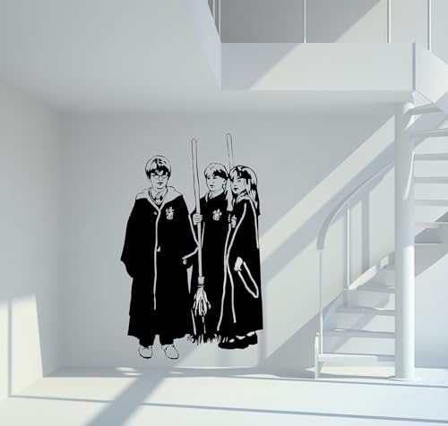 Wandtattoo Harry P. und seine Freunde Größe L - ca. 100cm x 63cm von mein-motiv.com