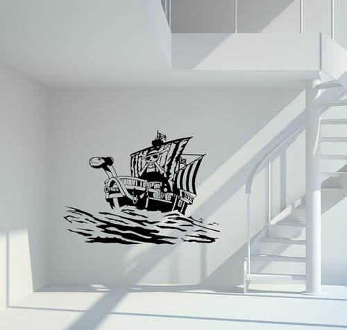 Wandtattoo One Piece Piratenschiff Going Merry Größe L - ca. 100cm x 74cm von mein-motiv.com