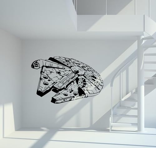 Wandtattoo Star Wars - Ultimate Millenium Falcon Größe L - ca. 100cm x 66cm von mein-motiv.com