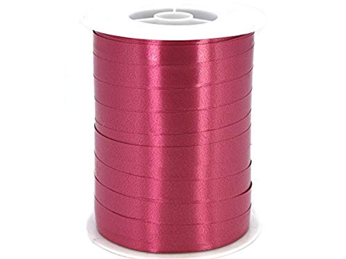 Geschenkband Bordeaux 250m x 10mm Ringelband Kräuselband (bordeaux) von meindekoartikel