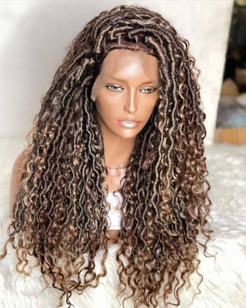 Perücke, Dreadlocks, Weiche Dreads, Gehäkelte Faux Locs, Cornrow Wig Passion Twistes von merithairs