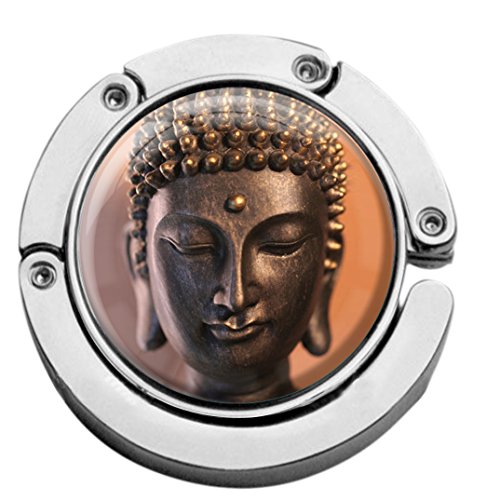 metALUm Taschenaufhänger Handtaschenhalter BUDDAH mit faltbarem Magnetverschluss #2601011 von metALUm