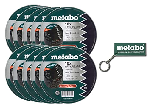 Metabo 655832010 A60T Typ 1 Schneidräder, 10,4 x 0,04 x 2,2 cm, 100 Stück von metabo