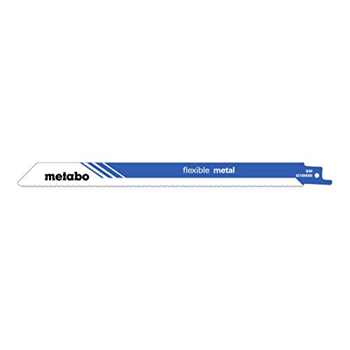 Metabo Säbelsägeblätter "flexible metal" 225 x 0,9 mm – 631494000 – BiM, 1,8 mm/ 14 TPI – Für anspruchsvolle Metallschnitte – 5-teilig von metabo