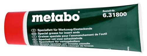 Metabo Spezialfett für Werkzeugaufnahmen – 631800000 – Für Einsteckenden von Hammerbohrern, Meißeln und Adaptern – Geeignet für SDS-plus und SDS-max von metabo