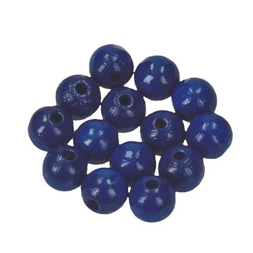 Holzperlen Ø 10 mm · 265 Stück · Bohrung 2,5 mm · blau Holzperlen Ø 10 mm · 265 Stück · Bohrung 2,5 mm · blau von miamiXa