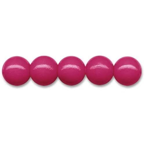 Holzperlen Ø 10 mm · 336 Stück · Loch 2,0 mm · fuchsia von miamiXa