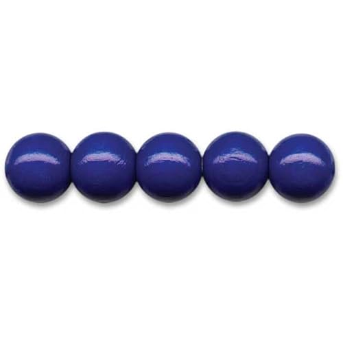 Holzperlen Ø 4 mm · 165 Stück · Loch 1,1 mm · marineblau von miamiXa