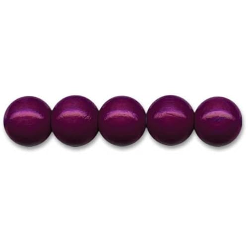 Holzperlen Ø 4 mm · 165 Stück · Loch 1,1 mm · violett von miamiXa