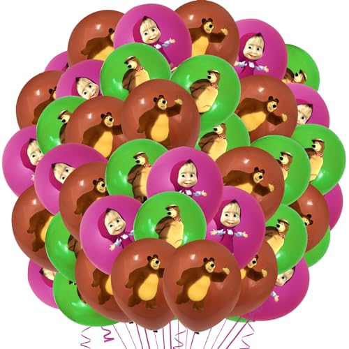 42 Pcs Mascha Luftballon, Mascha Ballon, Luftballons Geburtstag Mascha, Mascha Helium Ballon, Mascha Party, Mascha Party Set, Mascha Geburtstag Deko, Mascha Geburtstagsdekoration, Mascha Deko von miazcww