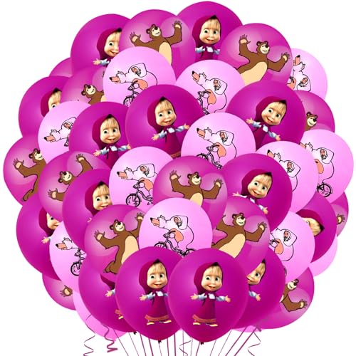 42 Pcs Mascha Luftballon, Mascha Ballon, Mascha Helium Ballon, Luftballons Geburtstag Mascha, Mascha Party Set, Mascha Geburtstag Deko, Mascha Geburtstagsdekoration, Mascha Party, Mascha Deko von miazcww