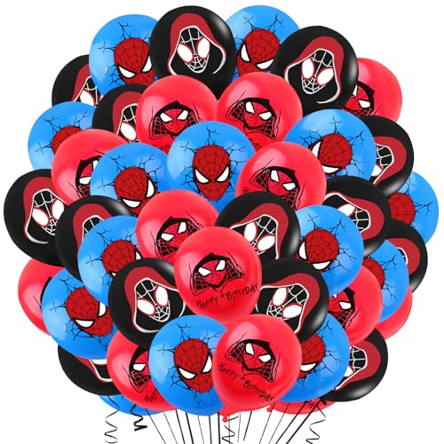 42 Pcs Spiderma Luftballons, Spiderma Deko Geburtstag, Spiderma Balloons, Spiderma Birthday Decorations, Spiderma Party Deko, Spiderma Kindergeburtstag, Spiderma Deko von miazcww