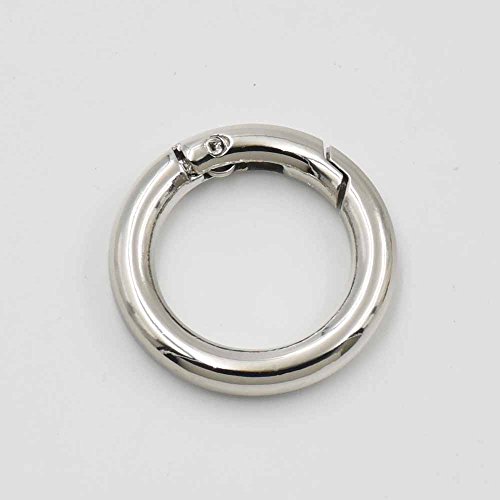 5 PCS Snap Clip Trigger Spring Gate O Ring 2,5 cm 3,8 cm 25 mm 38 mm für Schlüsselanhänger Schnalle NICKEL Gold Bronze, Nickle, 1" 25mm von micoshop