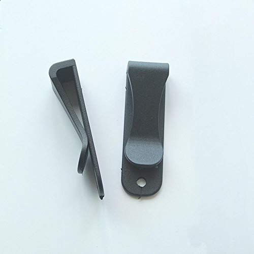 micoshop Gürtelclip aus Hartplastik, 60 x 20 mm, Gürtelschnalle, Schlüsselring, 10 Stück von micoshop