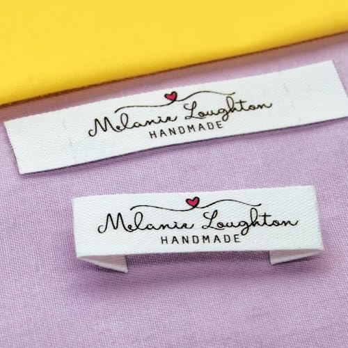 12x60 Mm Benutzerdefinierte Baumwolletiketten Rolle Ungeschnitten, Personalisierte Etiketten For Handgefertigte Artikel, Kleidungslogo-Tags von miguha