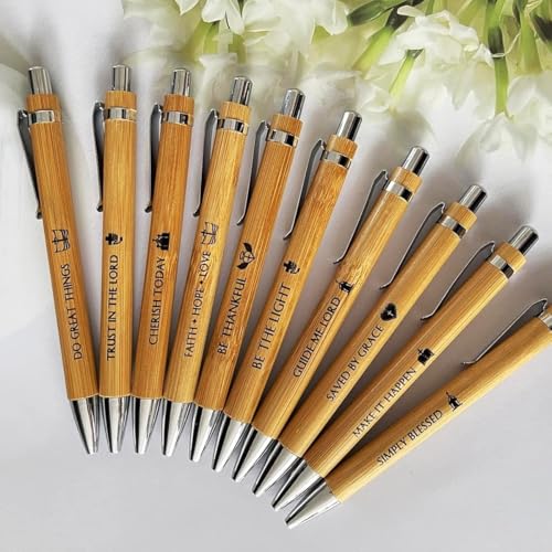 Personalisierter Kugelschreiber for Hochzeitseinladungen, personalisierter Bambus-Kugelschreiber, skalierbarer Kugelschreiber mit Namensschnitzerei, schwarzes Geschenk, persönlicher Stift for Jahresen von miguha