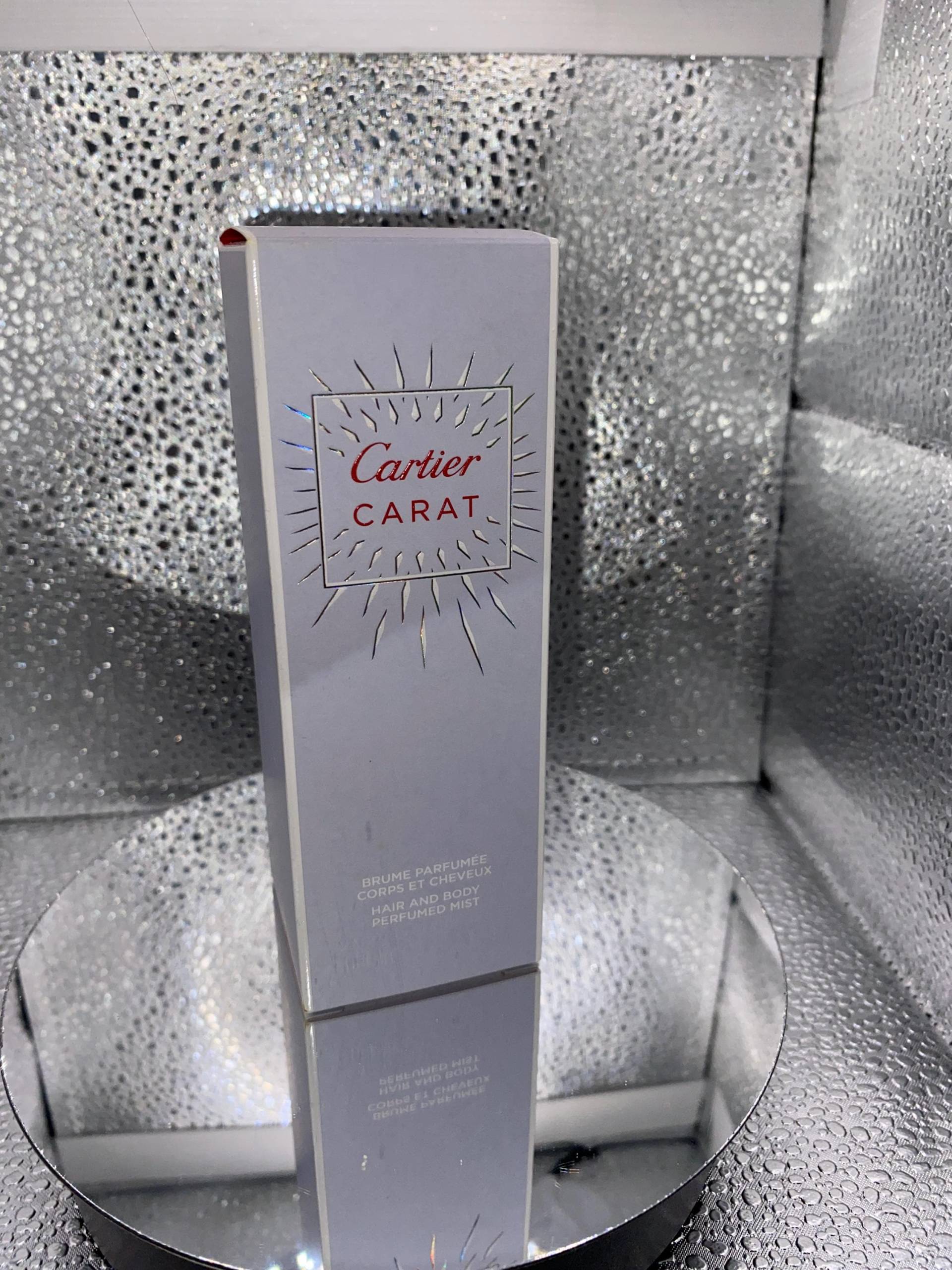 C A R T I E Carat Eau De Parfum 100 Ml Haar Und Körper Parfümierter Nebel - Spray Jahr 2002 Sehr Gut Geeignet Als Valentinstagsgeschenk Für Sie von miniperfumes