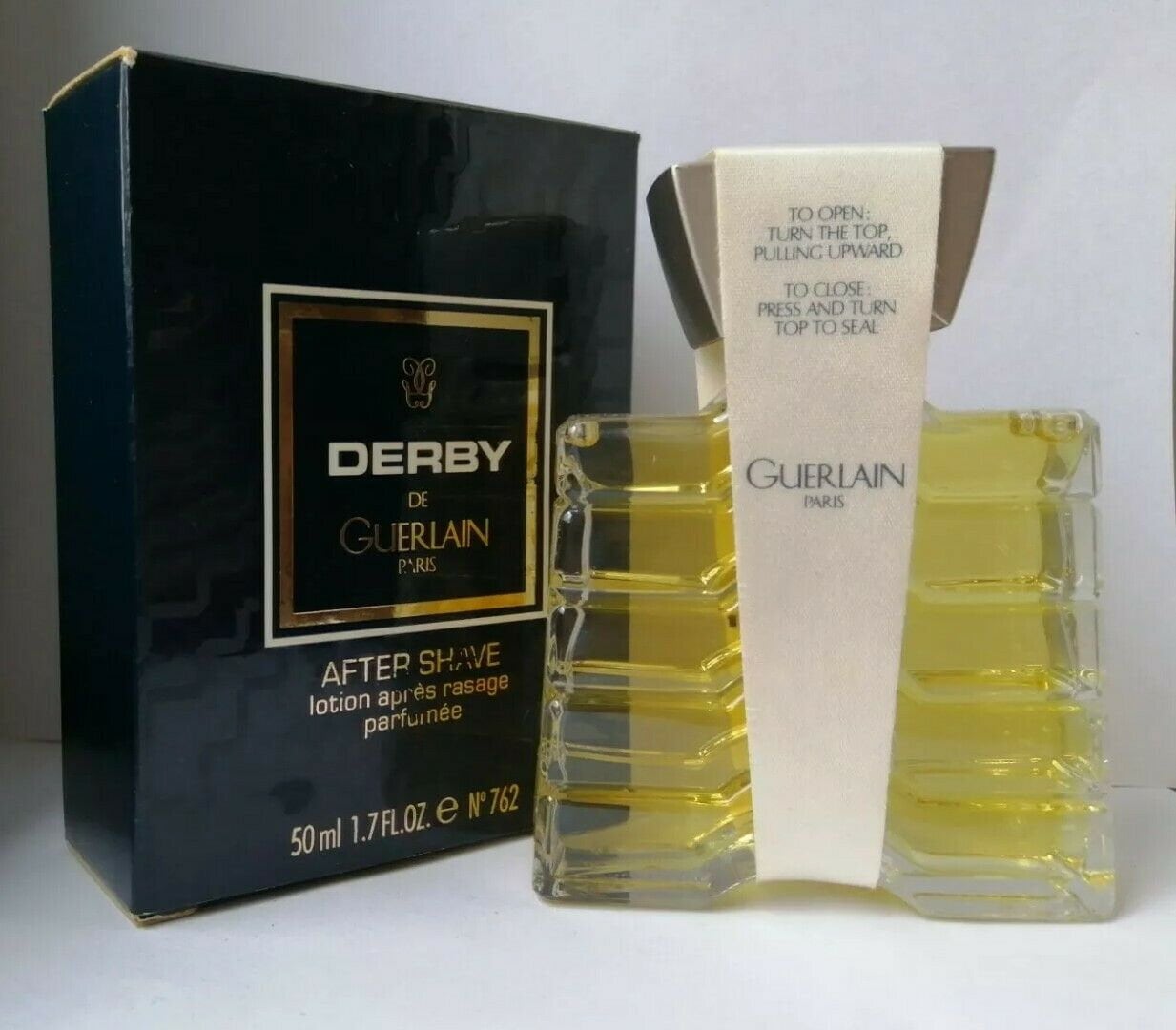 Guerlain Vintage Derby | 50 Ml After Shave Splash 80Er Jahre Vintageduft Abgesetzt - Sammlerstück Selten, Luxus Eingestellt von miniperfumes