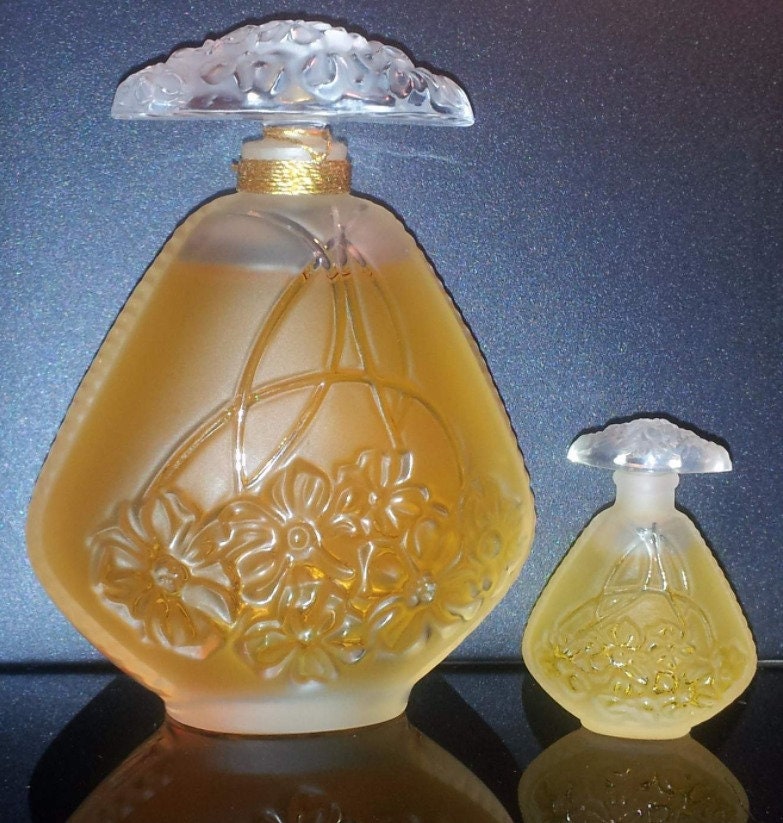 Lalique Cristal Collection | 1995 - Jasmin 60 Ml + Extrait Mini 4, 5 2x Pures Parfüm Edition Limitée von miniperfumes