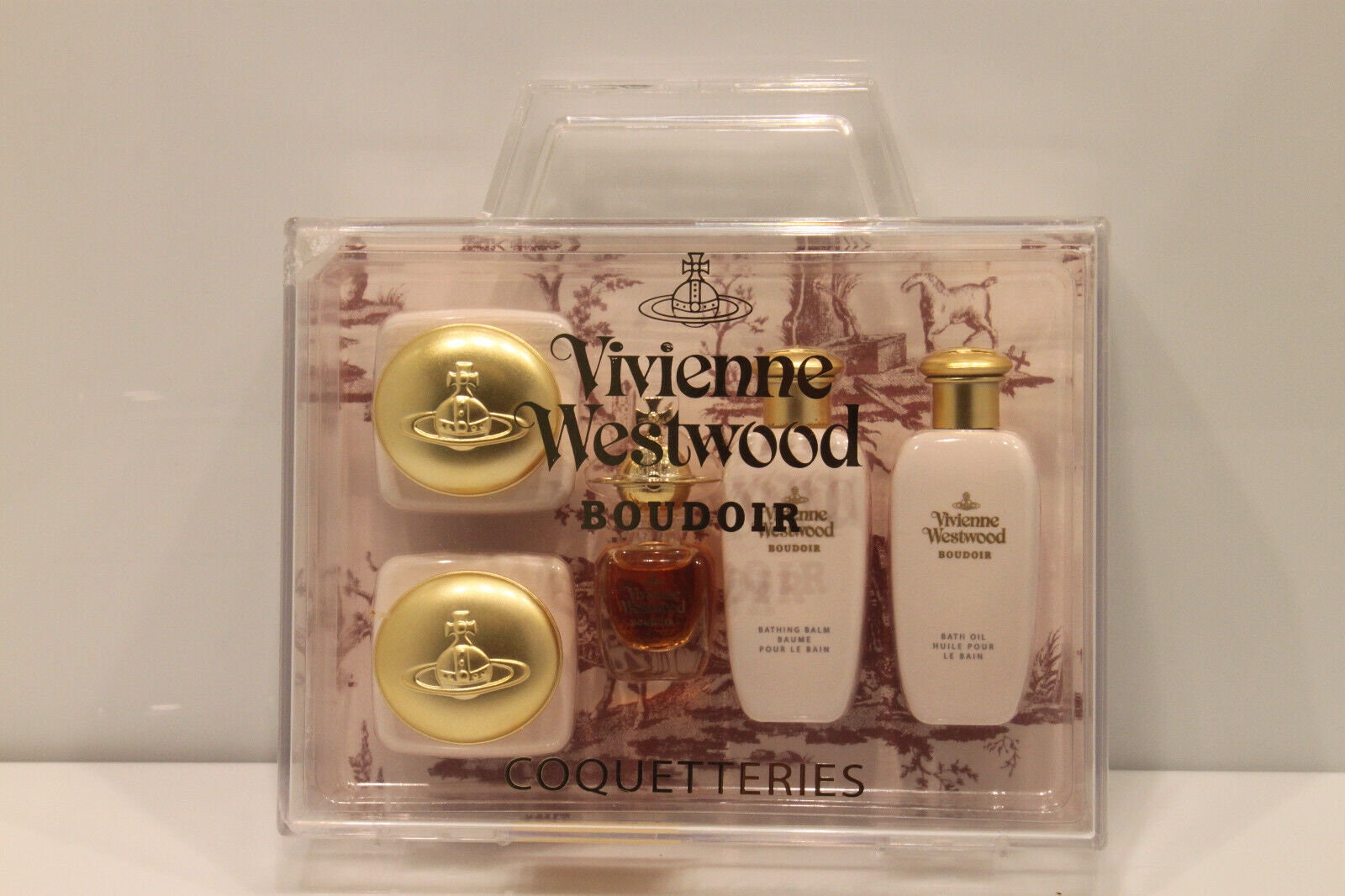 Sammler Parfüm Vivienne Westwood Boudoir | 1998 Coquetteries Limited Edition 5 Verschiedene Stücke - Seltener Koffer Mit Exclusiven Produkten von miniperfumes