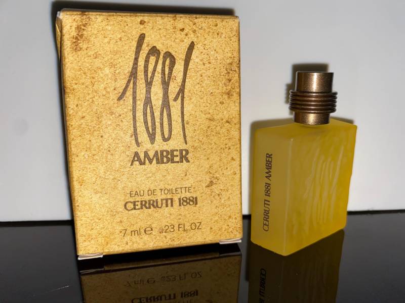 Vtg Cerruti 1881 Amber Eau De Toilette 7 Ml - Must Have, Original Aus Meiner Eigenen Sammlung, Frohe Weihnachten, Alles Gute Zum Geburtstag Geschenk von miniperfumes