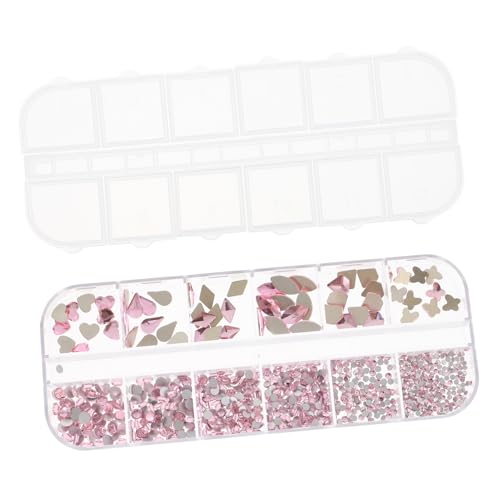 minkissy 1 Box Maniküre Ausgefallene Form Diamanten Abziehbilder 3D Nageldekorationen Edelsteine ​​Zum Basteln Strasssteine Pixie Kristalle Für Nägel Kit Nageldekorationen Für von minkissy