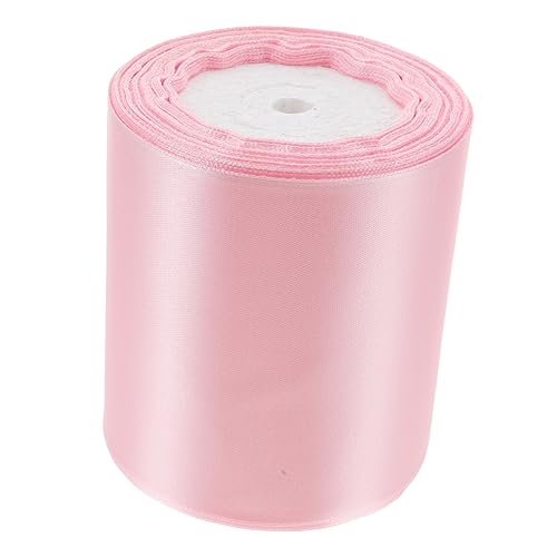 minkissy 1 Rolle 10cm Band Klammer Geschenkbänder Dekoratives Band Für Blumensträuße Geschenkband Haarspangenband Selber Machen Zarte Bänder Multifunktionsbänder Wickelband Rosa Polyester von minkissy