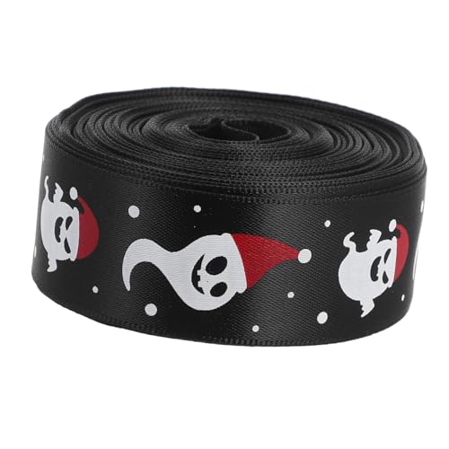 minkissy 1 Rolle Halloween-Band halloween haarband Halloween-Verpackungsbänder Kranz machen Band Halloween-Bastelband Halloween-Kabelband Geisterband Halloween-Bänder zum Basteln Polyester von minkissy