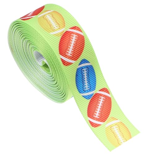 minkissy 1 Rolle Schleifenkranzband Zum Basteln DIY Band Bänder Elegantes Designband Sportband Kreatives Geschenkband Baseball Druckband Kreatives Band Fußballband Stoff minkissy 1 Rolle Schleifenkranzband Zum Basteln DIY Band Bänder Elegantes Designband Sportband Kreatives Geschenkband Baseball Druckband Kreatives Band Fußballband Stoff von minkissy