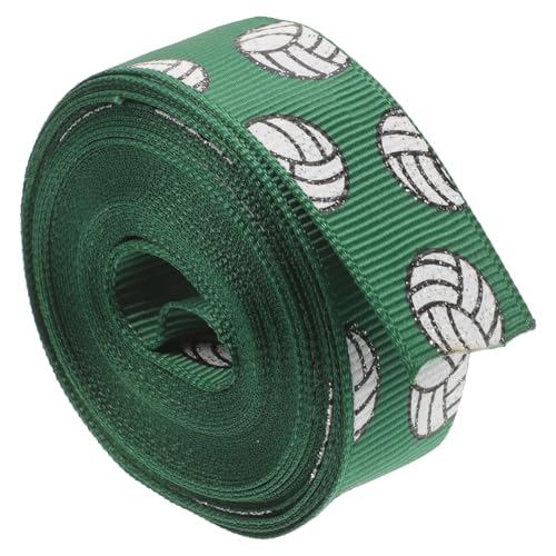 minkissy 1 Rolle Volleyballband Exquisites Geschenkband Geschenkverpackungsband Geschenkband Selber Machen Multifunktionsband Dekoratives Band Schleife Haarklammerband Dark Green Polyester von minkissy