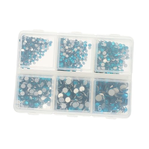 minkissy 1 Satz Flache Strass-Accessoires bastelzeug craft nagelzubehör nail set nail art steine Kunst Paillettenanzug Nailart-Strasssteine strasssteine ​​für DIY nägel handwerk Glas Blue von minkissy