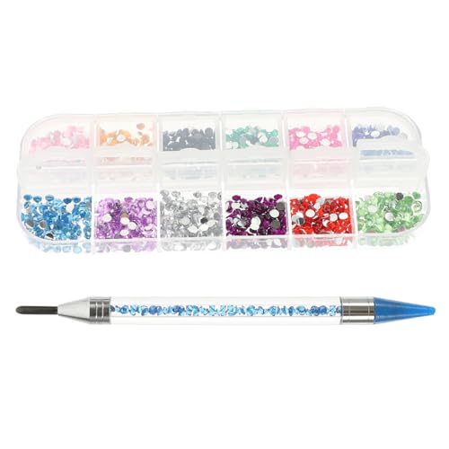 minkissy 1 Satz Punktierungswerkzeuge Edelsteinperlen Farbperlen Strass-Picker Blauer Anzug Strasssteine Perlen Malstift Diamantbildstift Handbuch einstellen Schmuck aufsammeln von minkissy