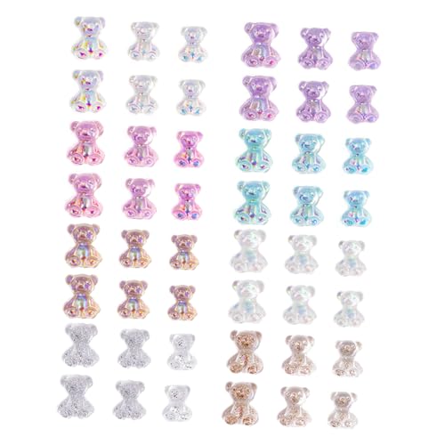 minkissy 100St Zubehör für Nagelbären nail art nails art Nageldekoration nail products nail set Kunst Edelsteine Nagel Charms Nagelanhänger Nagel Strass Nagelaufkleber Maniküre-Dekore Harz von minkissy