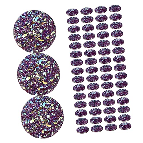 minkissy 100st Schmuckzubehör Strasssteine Klarer Strass Strassaufkleber Ab Strass Strassperlen Strass- Hotfix Strass-flatback-dekore Flatback-kristall Strass-patches Harz Violett von minkissy