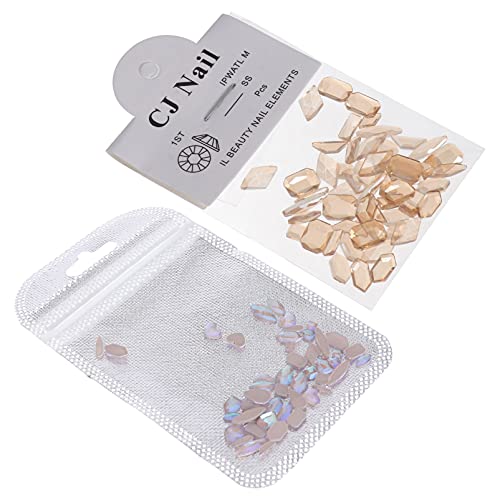 minkissy 2 Nagelbohrer Perlen Schleife Beige Strasssteine Edelsteine nägel deko maniküre-sets manikür set Nail-Art-Zubehör manikürsets maniküre DIY kreative DIY nageldekore Plastik pp von minkissy